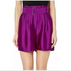 Vince Camuto Purple Paperbag Shorts Size 0